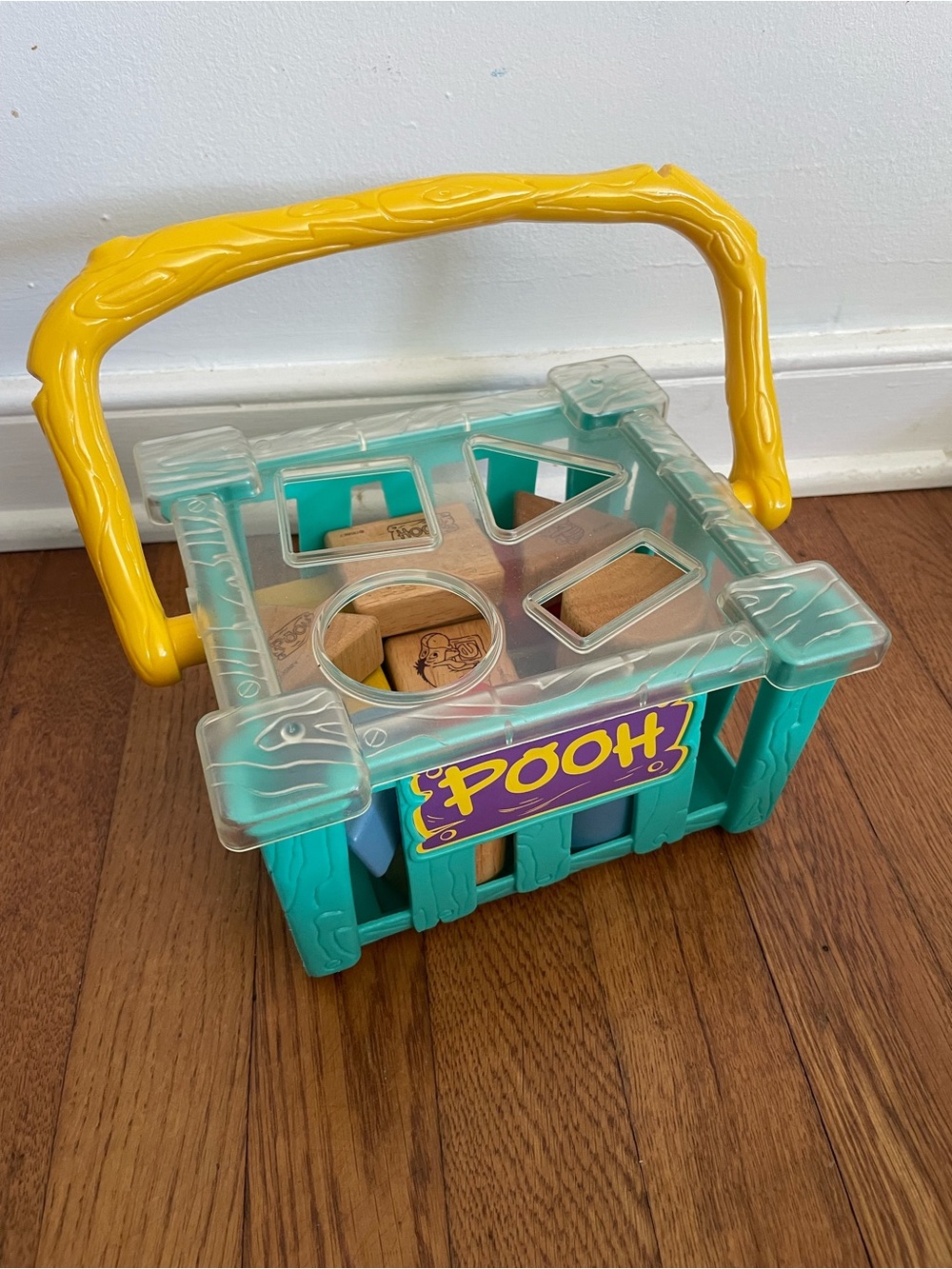 Vintage Winne the Pooh block sorter basket